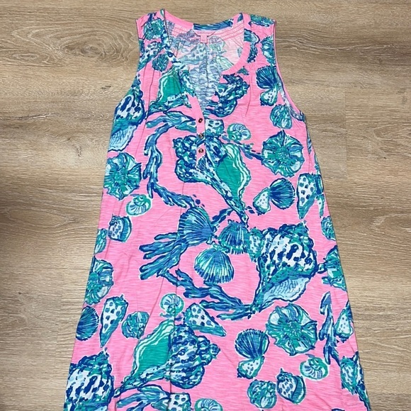 Lilly Pulitzer Dresses & Skirts - Lilly Pulitzer Essie dress in Pink Pout Barefoot Princess size large EUC